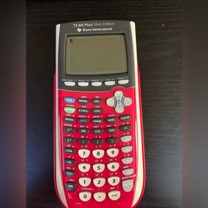 Texas Instruments TI 84 Silver Plus Edition Graphing Calculator - Color Pink
